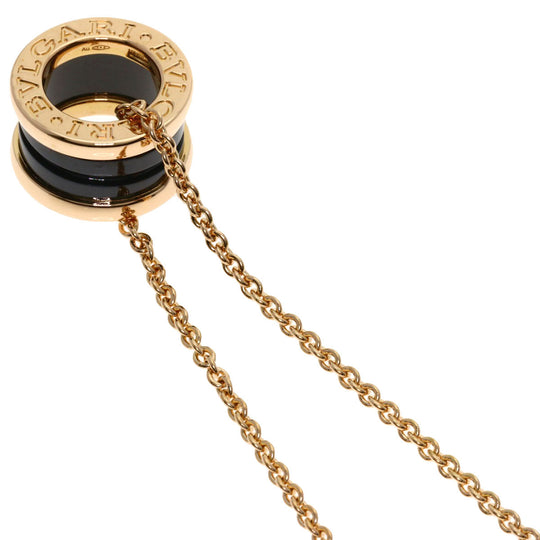 BVLGARI Necklace 18K Pink Gold gold B-zero1 B-zero One Black Ceramic Women Used Authentic