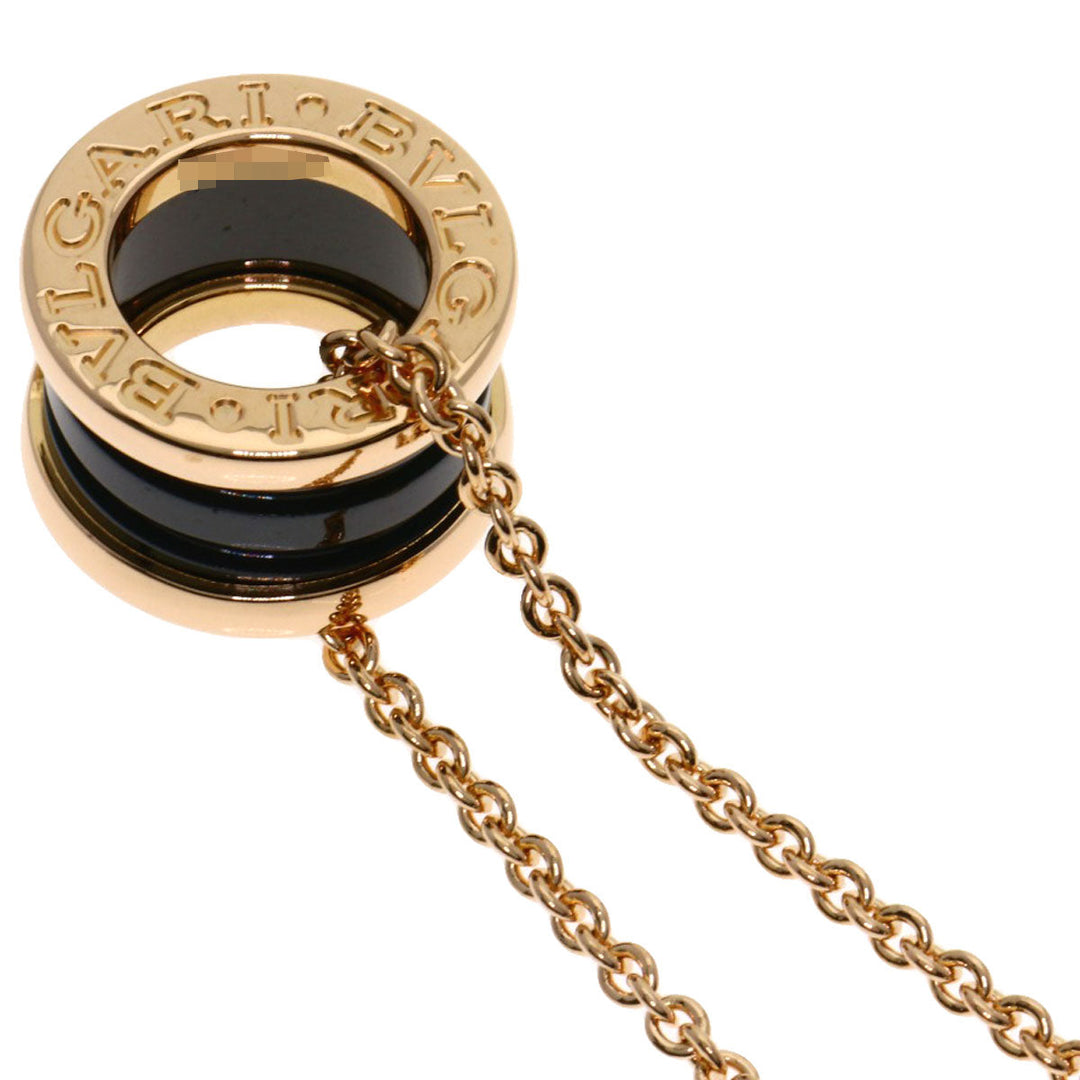 BVLGARI Necklace 18K Pink Gold gold B-zero1 B-zero One Black Ceramic Women Used Authentic