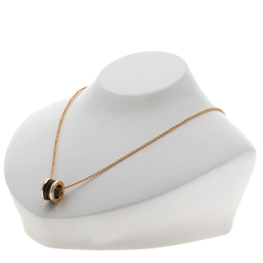 BVLGARI Necklace 18K Pink Gold gold B-zero1 B-zero One Black Ceramic Women Used Authentic