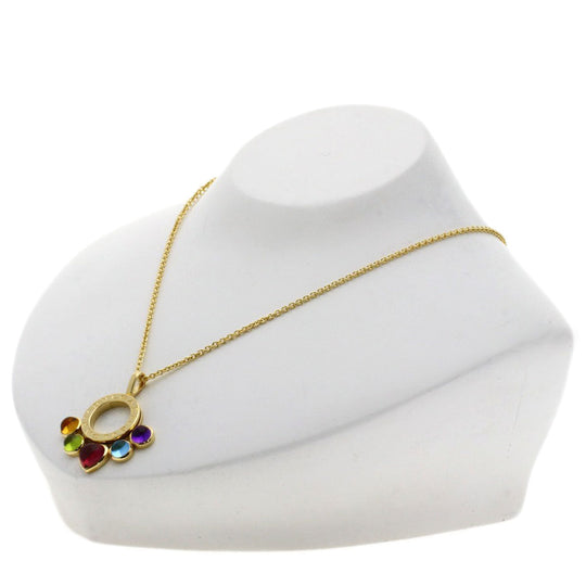 BVLGARI Necklace 18K Yellow Gold gold allegra multicolor stone Women Used Authentic