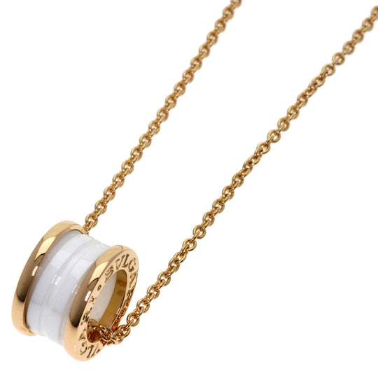BVLGARI Necklace 18K Pink Gold gold B-zero1 B-zero One White Ceramic