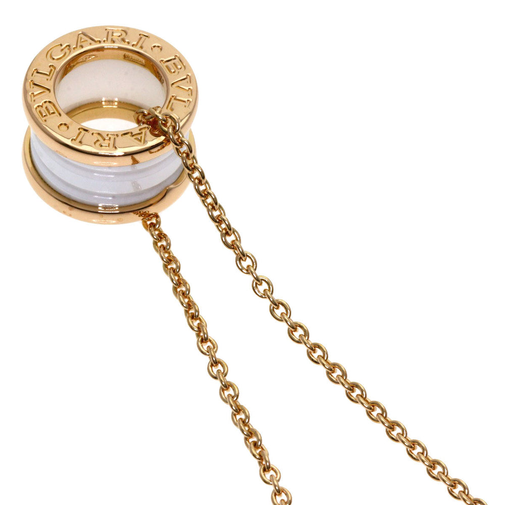 BVLGARI Necklace 18K Pink Gold gold B-zero1 B-zero One White Ceramic