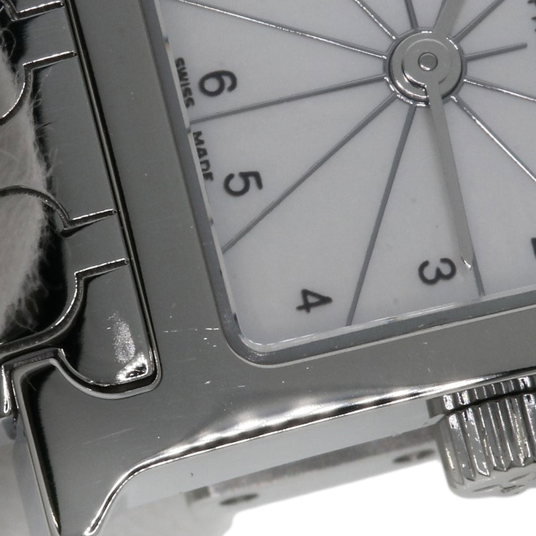 HERMES Watches Quartz HH1.110 Stainless Steel Silver H watch mini White shell dial