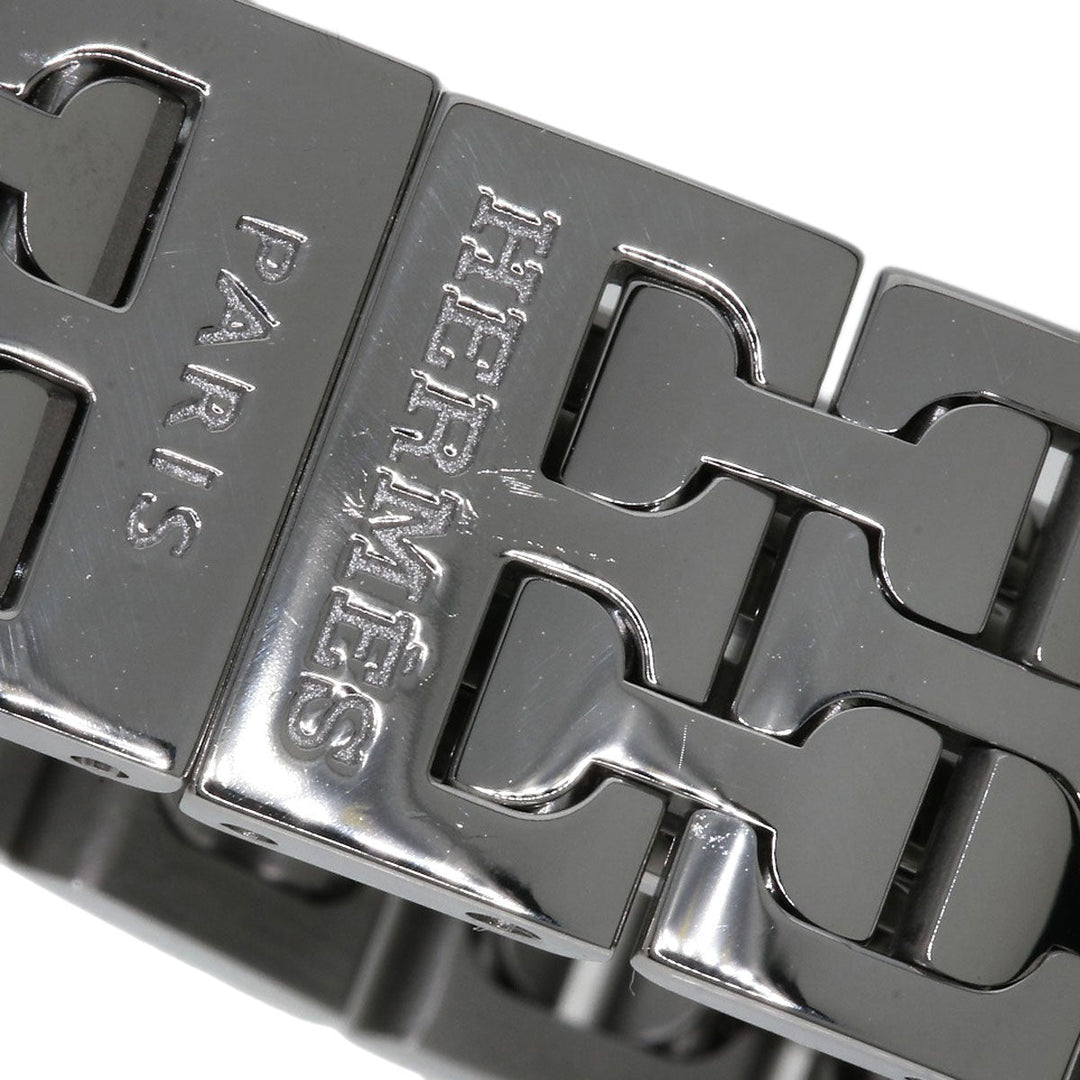 HERMES Watches Quartz HH1.110 Stainless Steel Silver H watch mini White shell dial