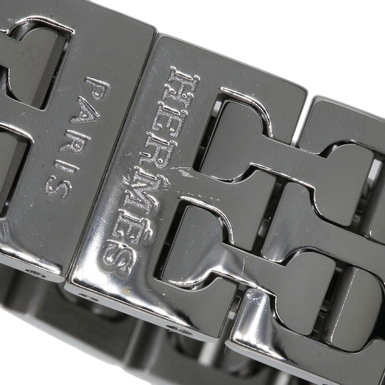 HERMES Watches Quartz HH1.110 Stainless Steel Silver H watch mini White shell dial