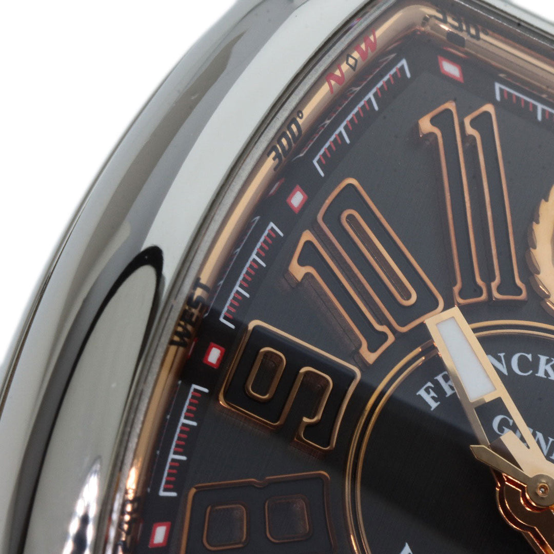 FRANCK MULLER Watches Mechanical Automatic V41SCDTSTGJ AC5N Stainless Steel, Leather Silver Vanguard black dial Women Used Authentic