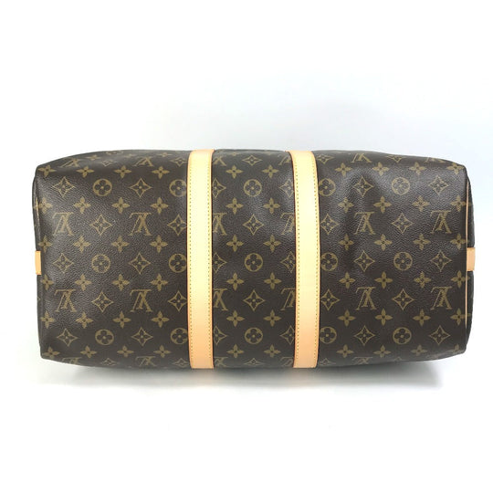 LOUIS VUITTON Boston Duffel bag ‚l41418 Monogram canvas Brown Travel Bag Shoulder Bag Handbag Keepall bandouliere45 Women Used Authentic