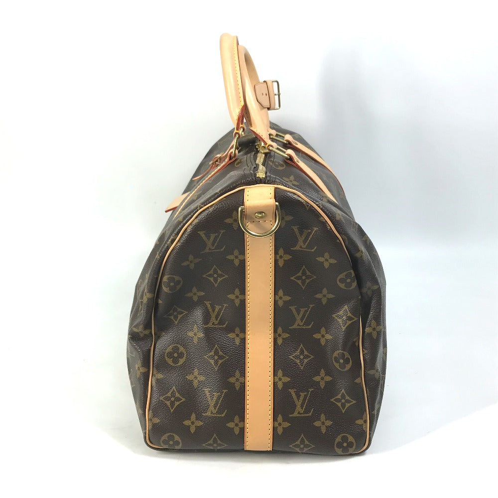 LOUIS VUITTON Boston Duffel bag ‚l41418 Monogram canvas Brown Travel Bag Shoulder Bag Handbag Keepall bandouliere45 Women Used Authentic
