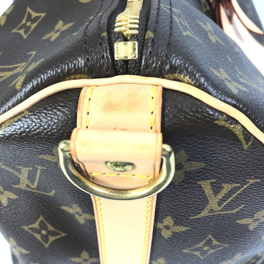 LOUIS VUITTON Boston Duffel bag ‚l41418 Monogram canvas Brown Travel Bag Shoulder Bag Handbag Keepall bandouliere45 Women Used Authentic