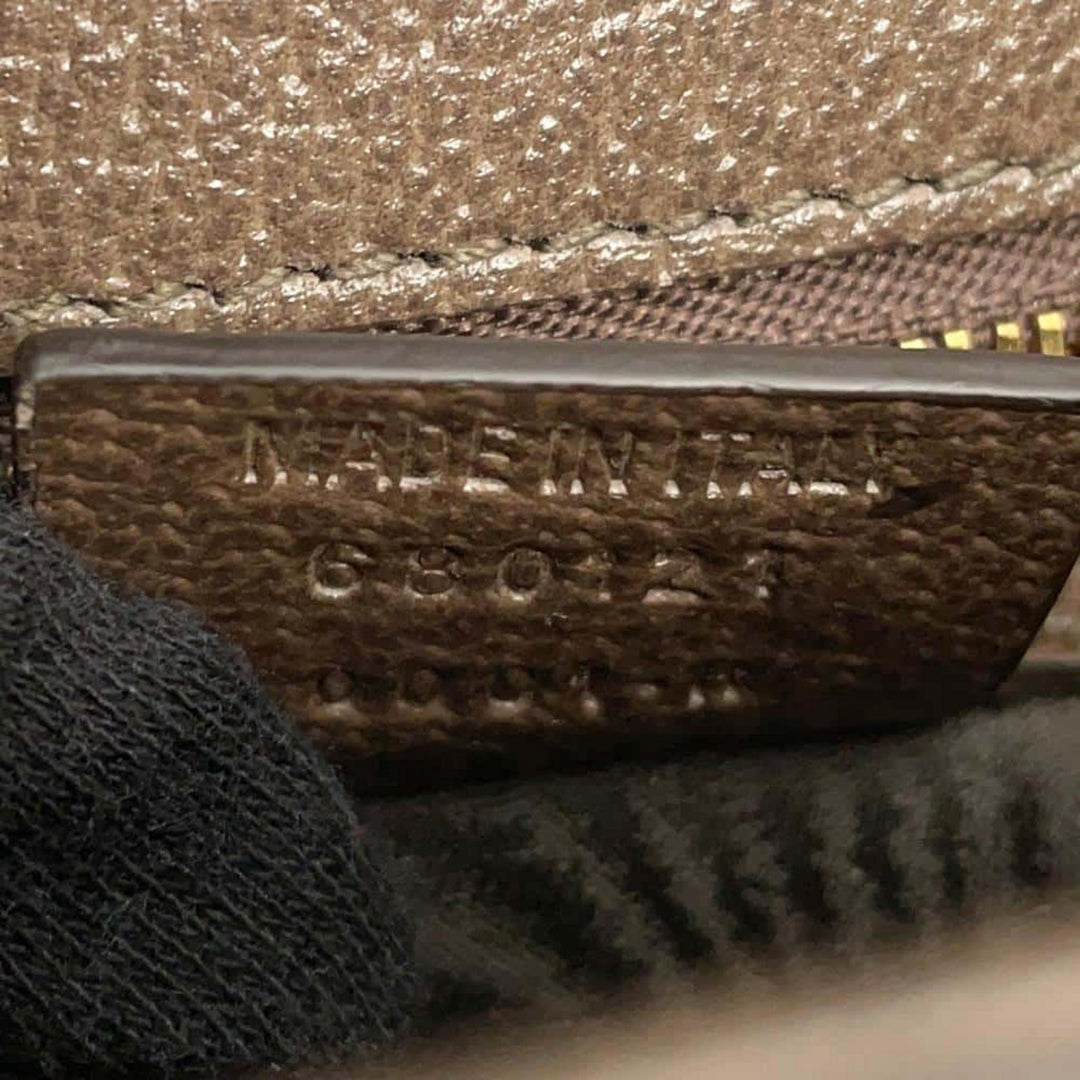 BALENCIAGA GUCCI Collaboration PVC Leather Beige Brown Shoulder Bag Preloved