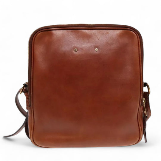 Louis Vuitton Cuir Bequia Trotteur GM Men's Leather Shoulder Bag Brown