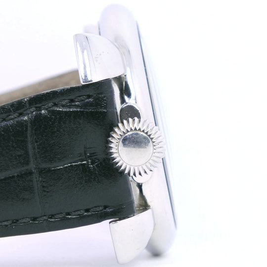 Gaga Milano Watches Quartz 5084 Stainless Steel , Leather black Manuale 46 black dial unisex(Unisex) Used Authentic