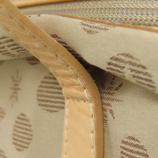 HUNTING WORLD Tote Bag canvas Brown Elephant motif Women Used Authentic