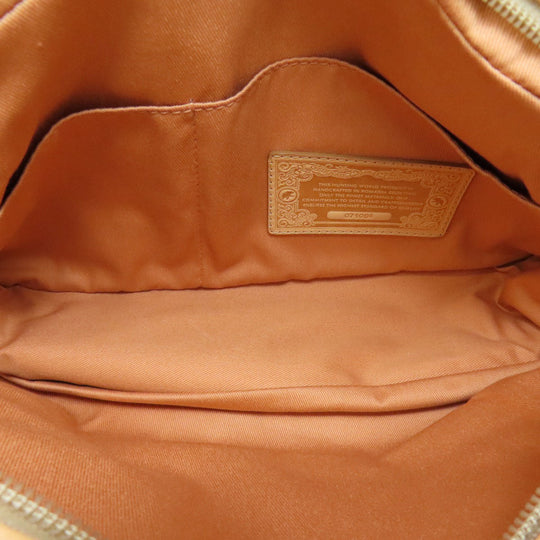 HUNTING WORLD Tote Bag canvas Brown Elephant motif Women Used Authentic