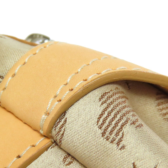 HUNTING WORLD Tote Bag canvas Brown Elephant motif Women Used Authentic