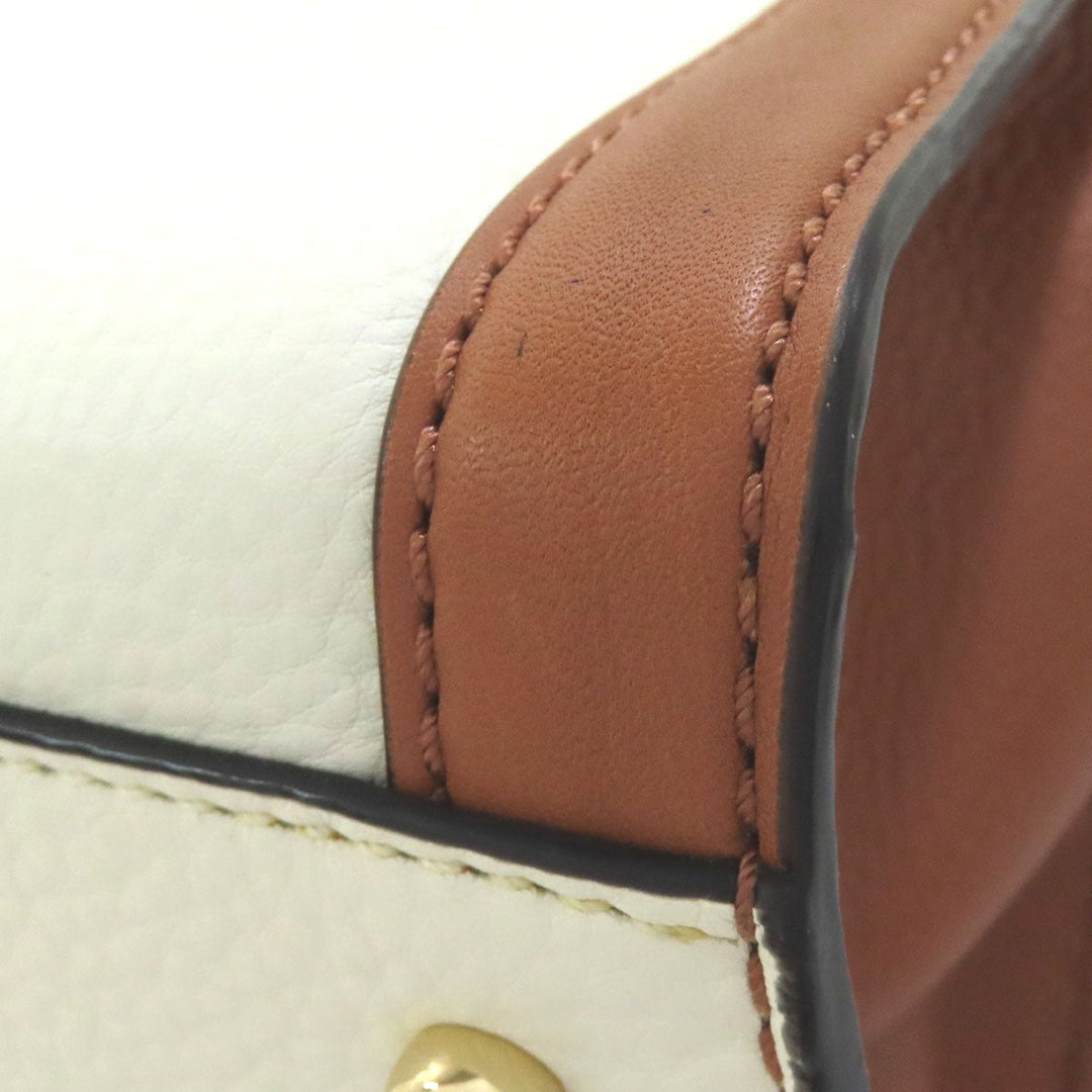 Kate Spade Handbag leather white 2WAY Women Used Authentic
