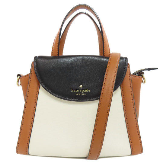 Kate Spade Handbag leather white 2WAY Women Used Authentic