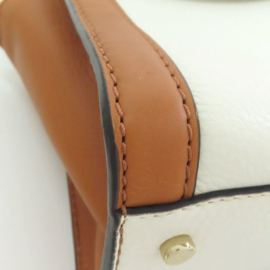 Kate Spade Handbag leather white 2WAY Women Used Authentic