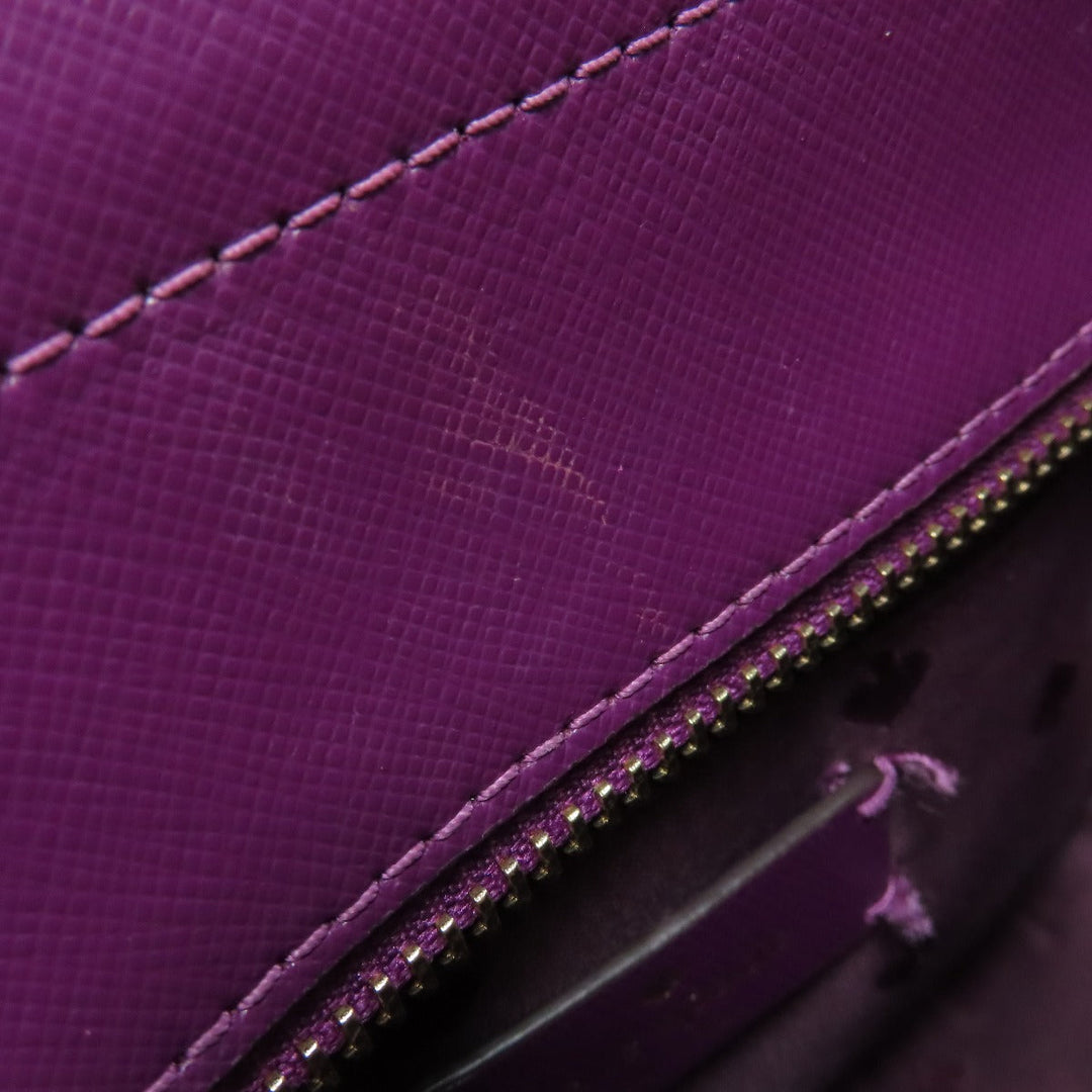 Kate Spade Handbag PVC purple 2WAY Women Used Authentic