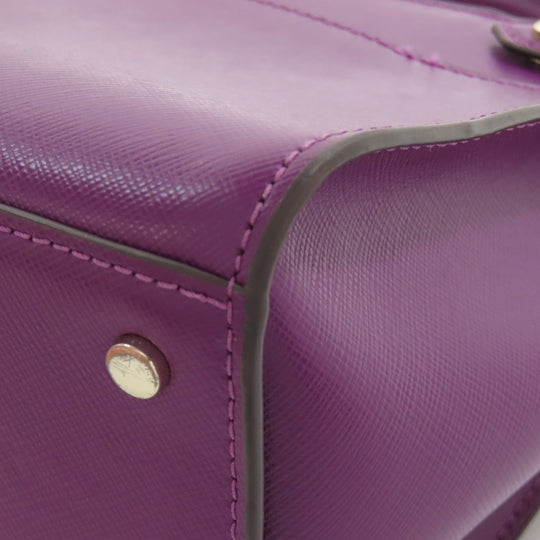 Kate Spade Handbag PVC purple 2WAY Women Used Authentic