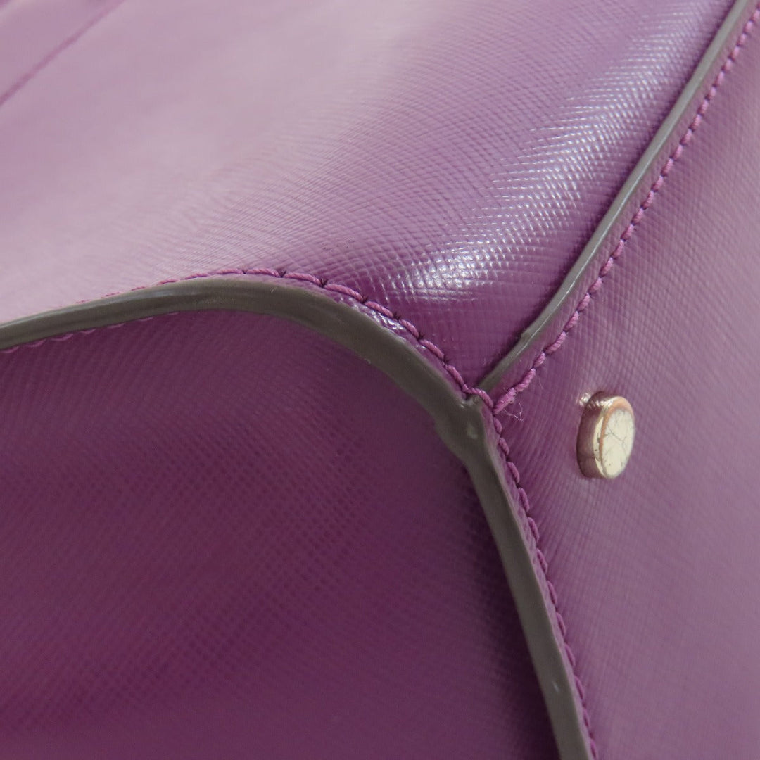 Kate Spade Handbag PVC purple 2WAY Women Used Authentic