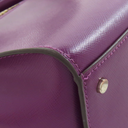 Kate Spade Handbag PVC purple 2WAY Women Used Authentic