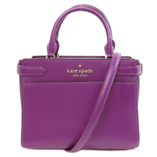 Kate Spade Handbag PVC purple 2WAY Women Used Authentic