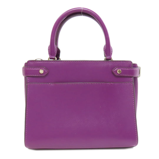 Kate Spade Handbag PVC purple 2WAY Women Used Authentic