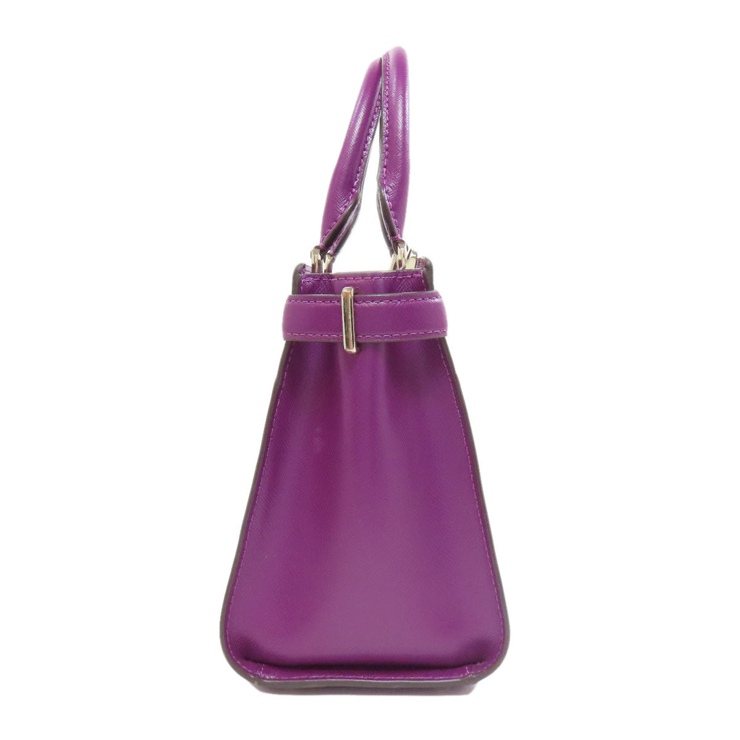 Kate Spade Handbag PVC purple 2WAY Women Used Authentic