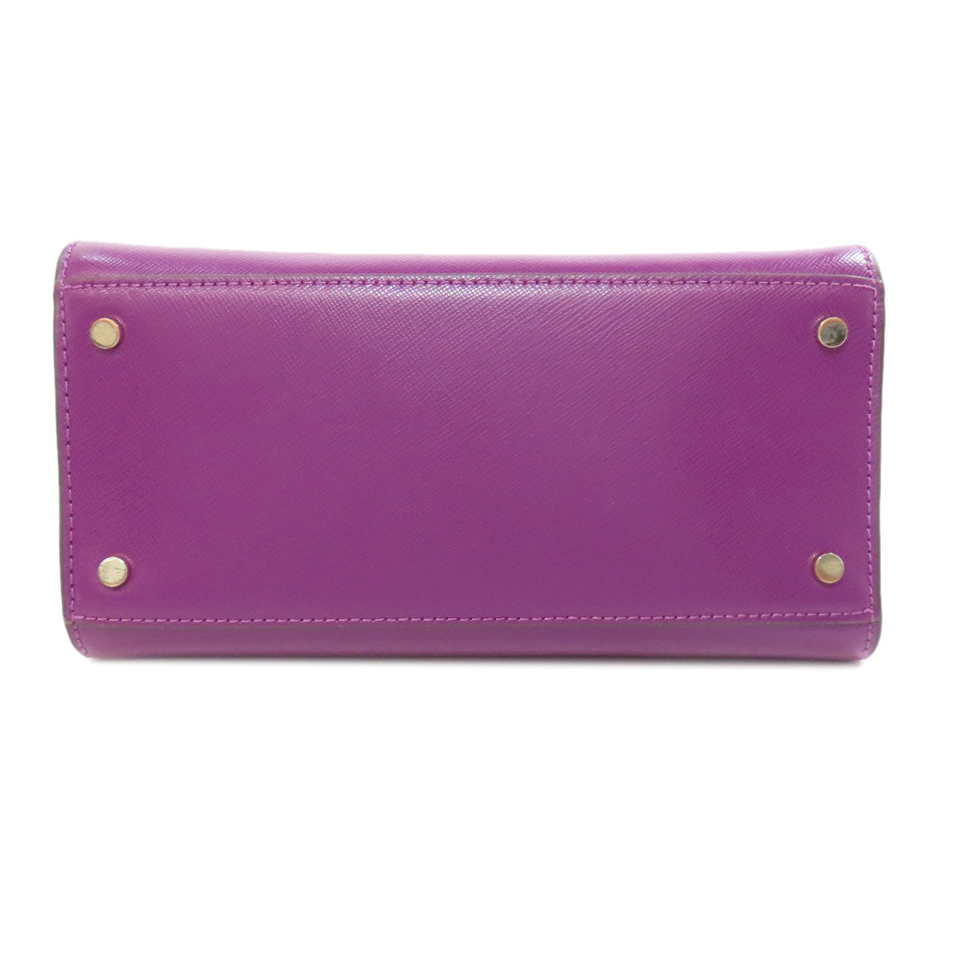 Kate Spade Handbag PVC purple 2WAY Women Used Authentic