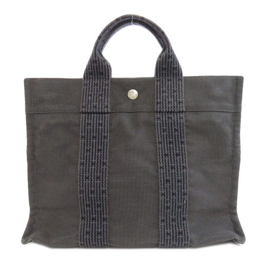 HERMES Tote Bag canvas black