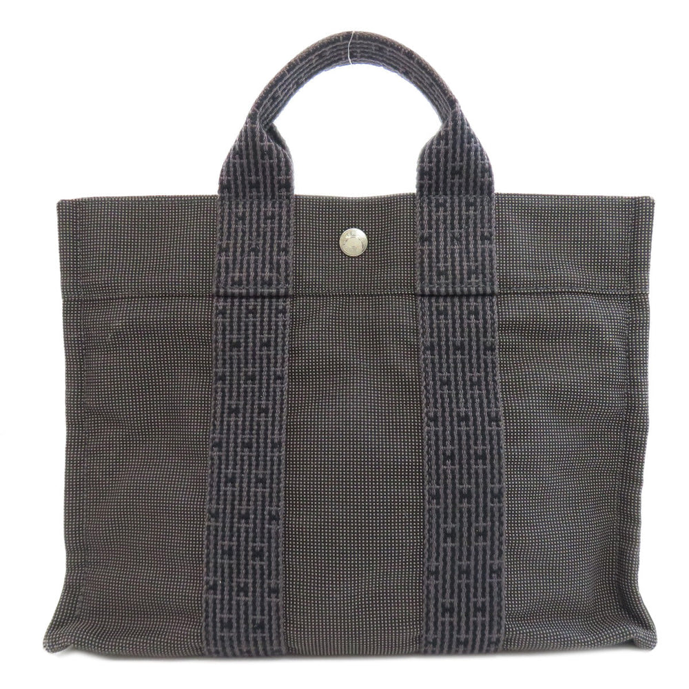 HERMES Tote Bag canvas black