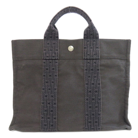 HERMES Tote Bag canvas black