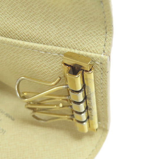 LOUIS VUITTON Key case Key holder  N60020 Damier canvas white Multicles4 Women Used Authentic