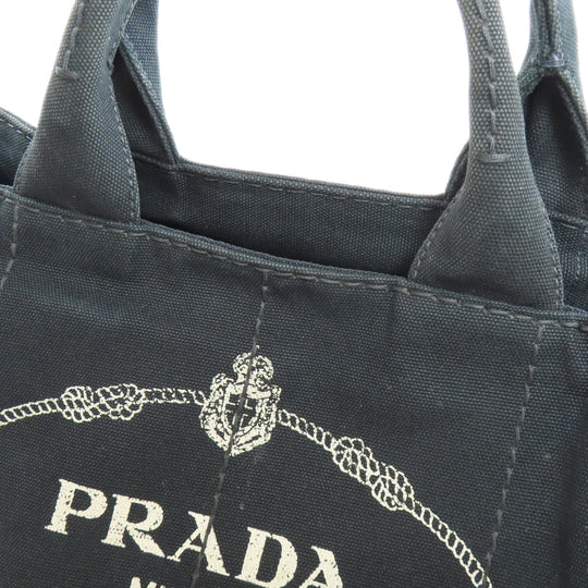 PRADA Tote Bag 1BG642 canvas black