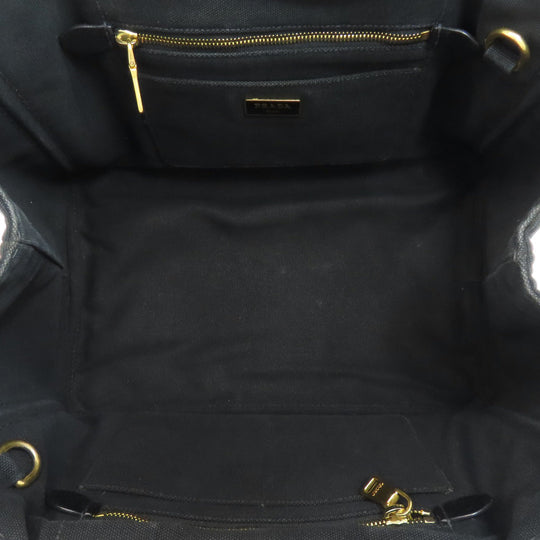 PRADA Tote Bag 1BG642 canvas black