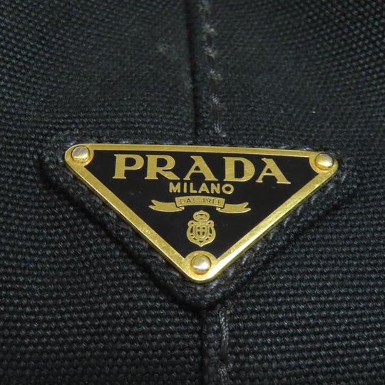 PRADA Tote Bag 1BG642 canvas black
