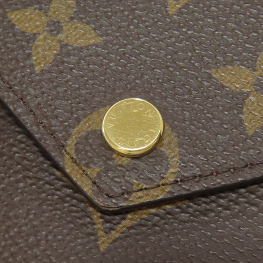LOUIS VUITTON Bifold Wallet M62472 Monogram canvas Brown Portefeuille Victorine Women Used Authentic