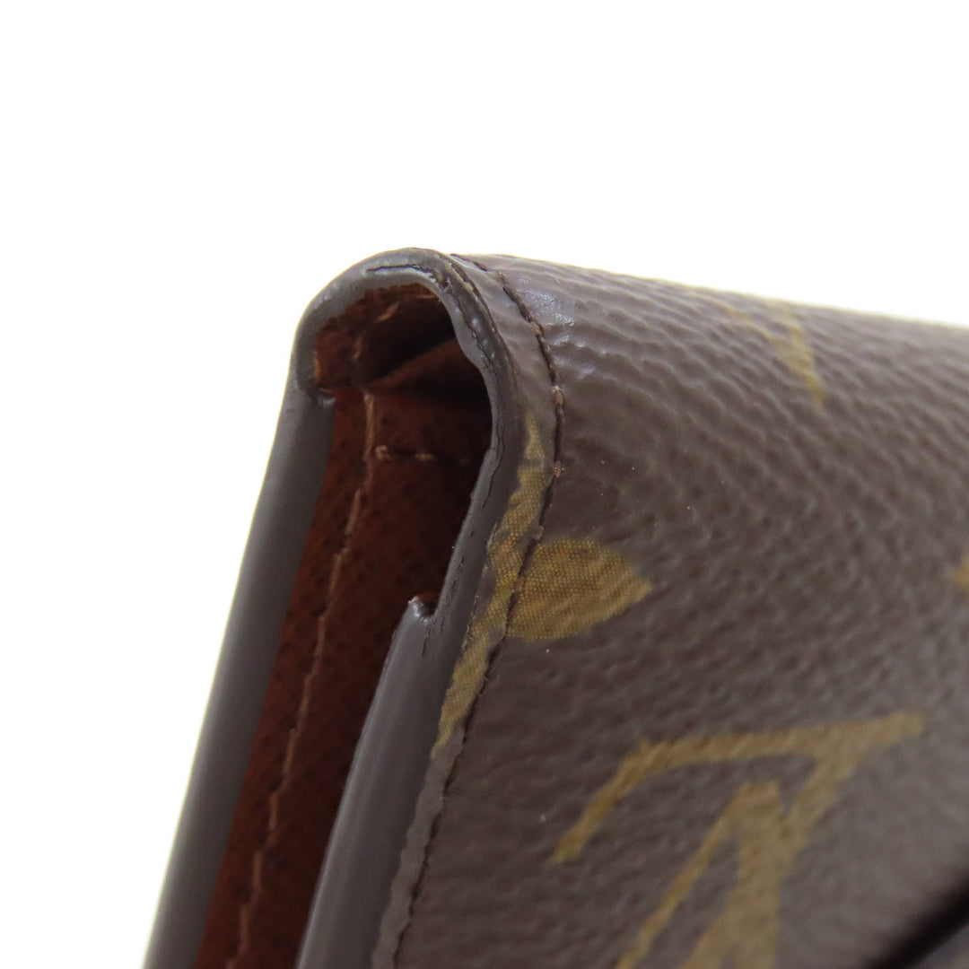 LOUIS VUITTON Bifold Wallet M62472 Monogram canvas Brown Portefeuille Victorine Women Used Authentic