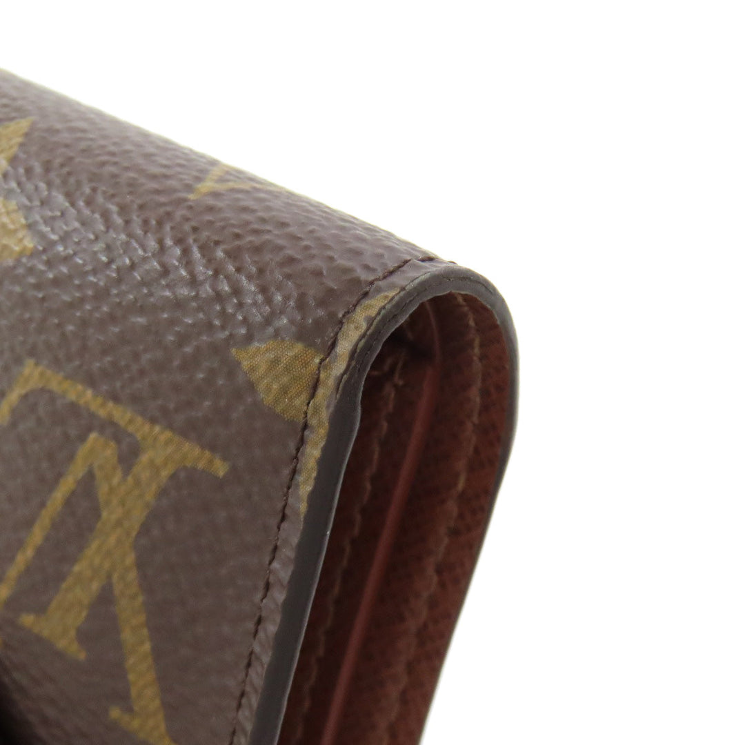 LOUIS VUITTON Bifold Wallet M62472 Monogram canvas Brown Portefeuille Victorine Women Used Authentic