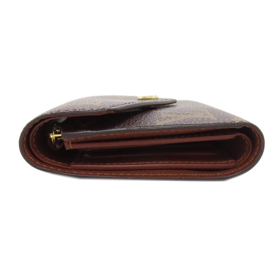 LOUIS VUITTON Bifold Wallet M62472 Monogram canvas Brown Portefeuille Victorine Women Used Authentic
