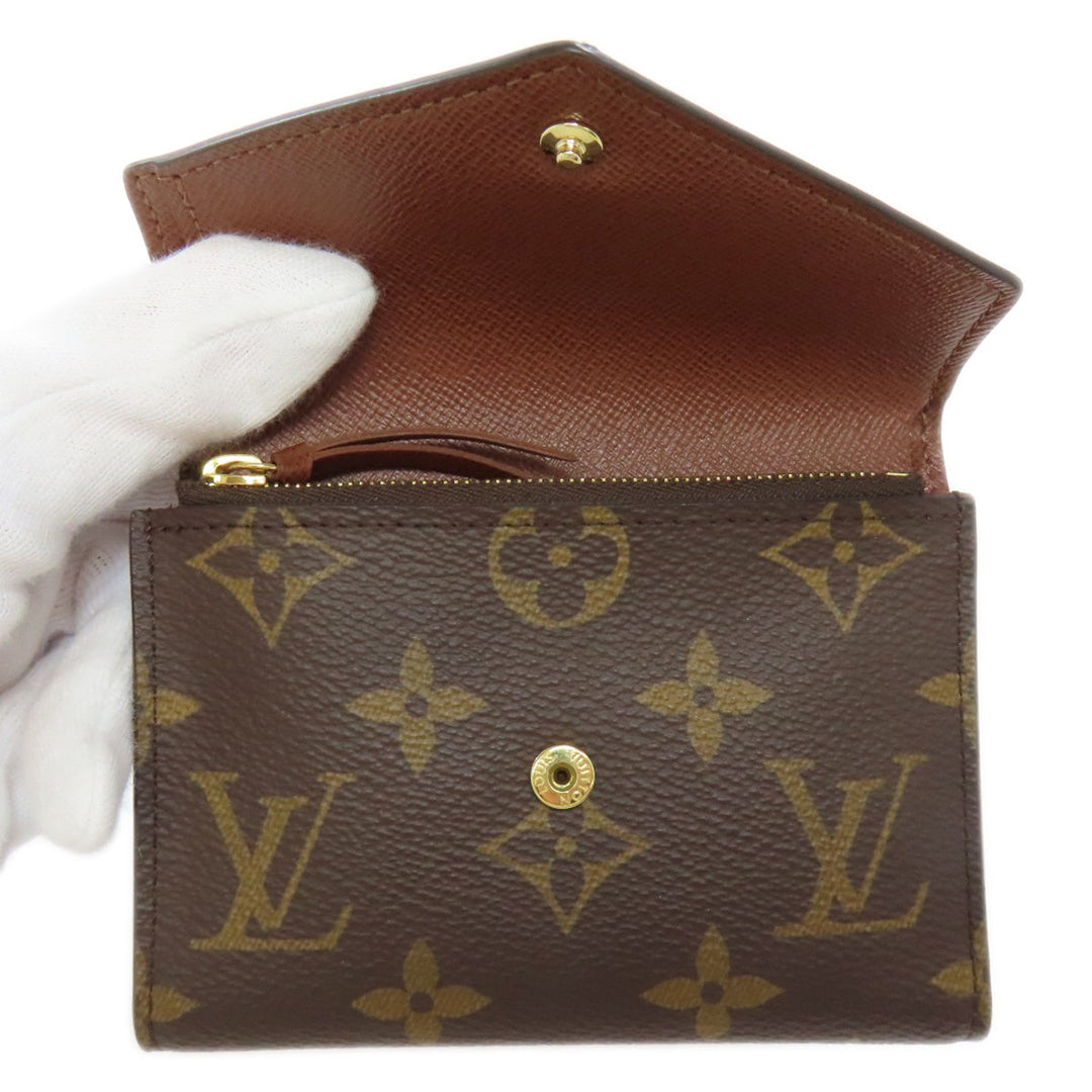 LOUIS VUITTON Bifold Wallet M62472 Monogram canvas Brown Portefeuille Victorine Women Used Authentic