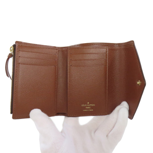 LOUIS VUITTON Bifold Wallet M62472 Monogram canvas Brown Portefeuille Victorine Women Used Authentic