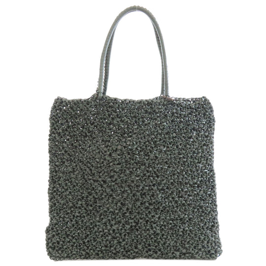 ANTEPRIMA Handbag PVC gray Wire bag Women Used Authentic