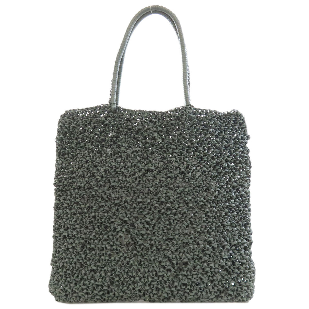 ANTEPRIMA Handbag PVC gray Wire bag Women Used Authentic