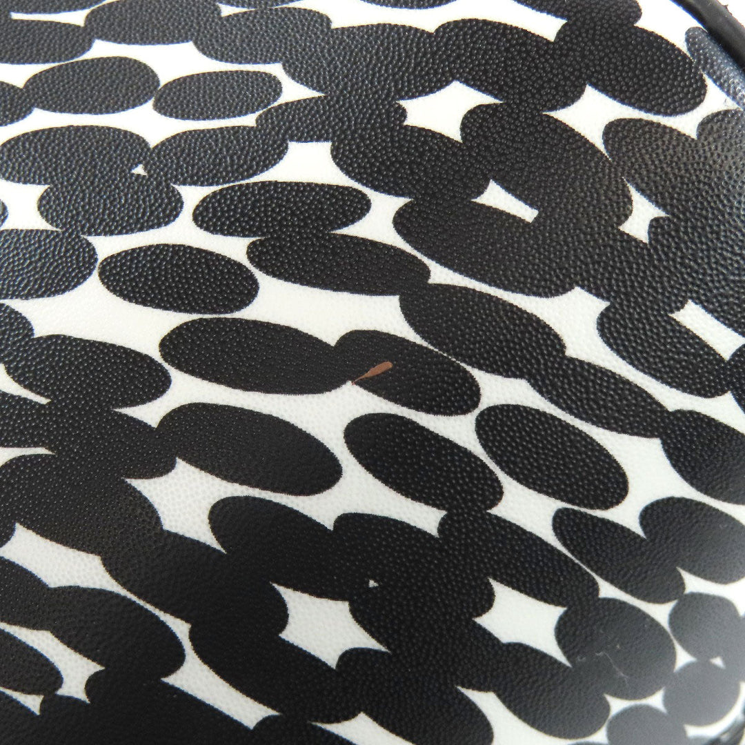 Kate Spade Handbag PVC black Total pattern 2WAY Women Used Authentic