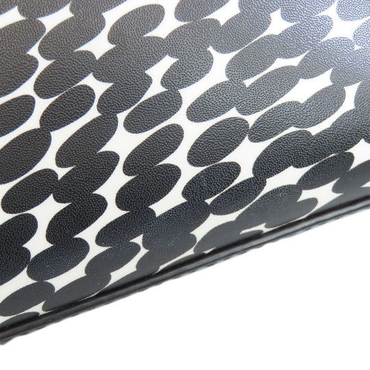 Kate Spade Handbag PVC black Total pattern 2WAY Women Used Authentic