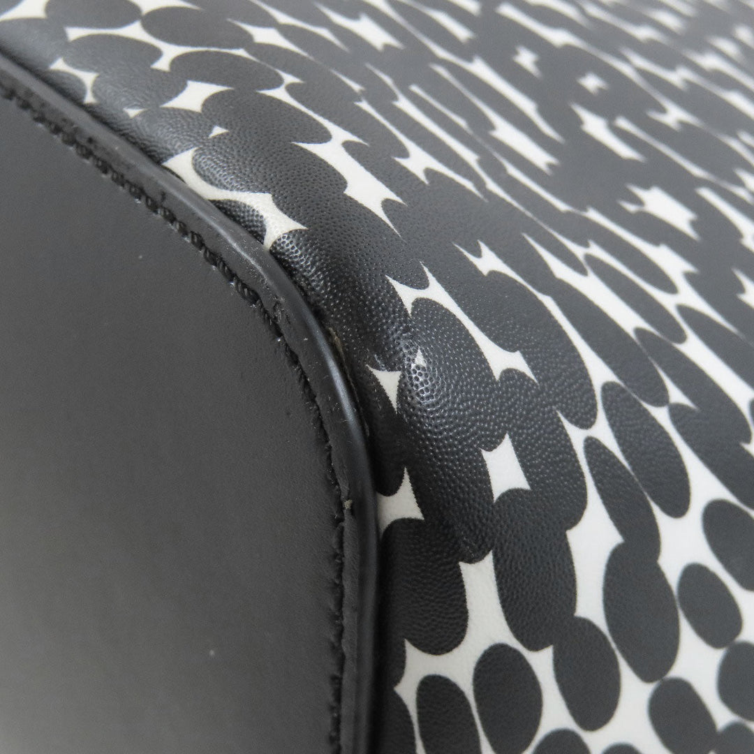 Kate Spade Handbag PVC black Total pattern 2WAY Women Used Authentic