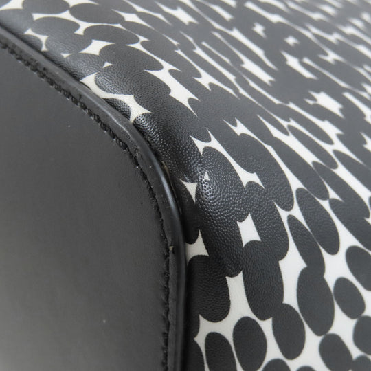 Kate Spade Handbag PVC black Total pattern 2WAY Women Used Authentic