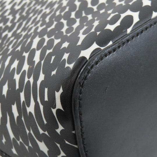 Kate Spade Handbag PVC black Total pattern 2WAY Women Used Authentic